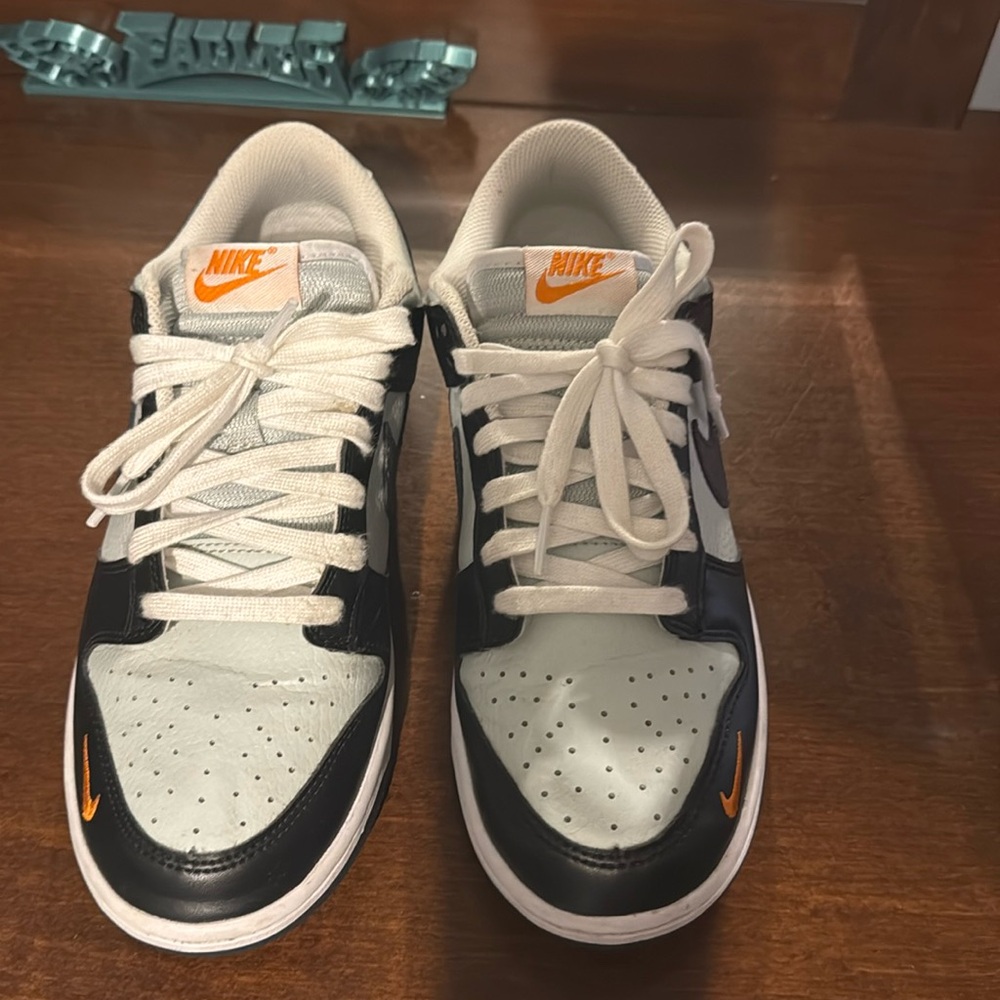 Authentic Dunk Low 'Mini Swoosh - Black Total Orange'